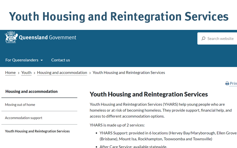 Youth Housing logo